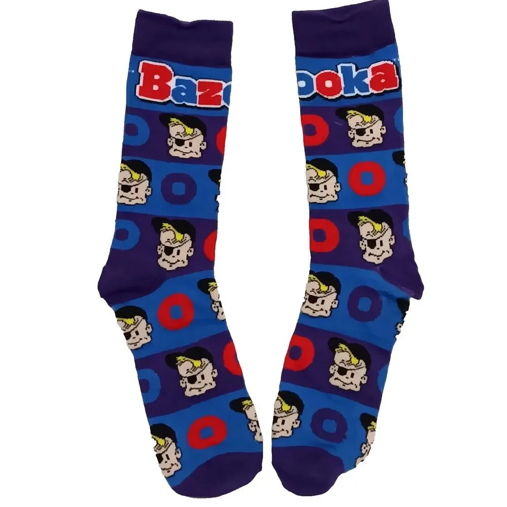 Bazooka Gum Candy Novelty 2 Pair Adult Men Crew Size 6-12 NWOT Kidcore